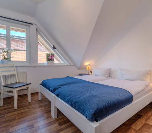 Zur Wiek - Schlafzimmer mit zwei Einzelbetten